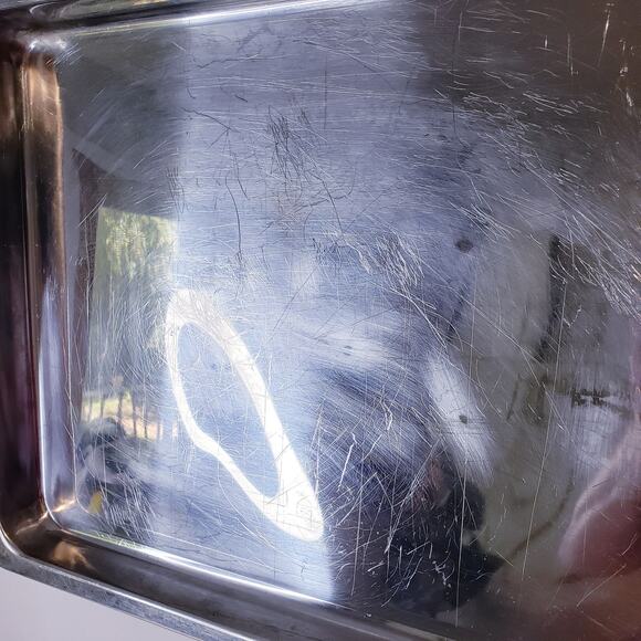 PAUL REVERE Stainless Steel Baking Roasting Pan 60081 ~ 15.5 x 10.5 x 1 in. - Picture 6 of 10